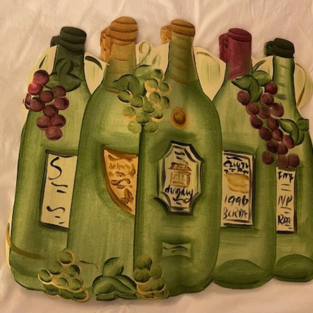 Smith & Hawken Wine & Vineyard 7-Pc Set - 5 Placemats & 2 Grape Hand Towel